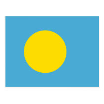 Palau Flag postcards