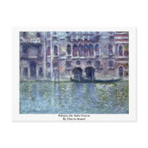 Palazzo Da Mula Venice By Claude Monet Post Cards