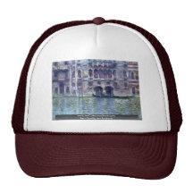 Palazzo Da Mula Venice By Claude Monet Trucker Hat