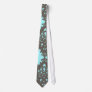 pale aqua blue gray diamond damask neckties