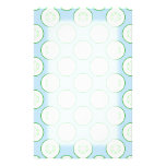 Pale Blue and Green Cucumber Pattern. stationery
