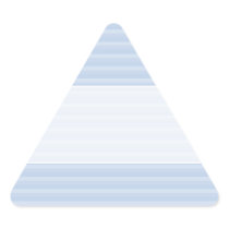 Pale Blue Stripes. Triangle Stickers