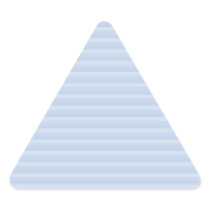 Pale Blue Stripes. Triangle Stickers