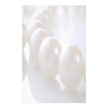 Pale Classic Pearls Wedding Stationery