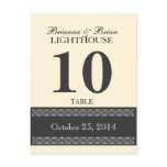 PALE CORNSILK Wedding Table Number Card Reception Post Cards