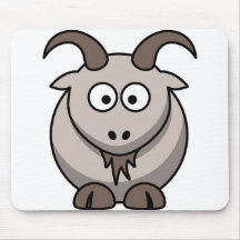 Pale goat mouse pad