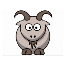 Pale goat postcard