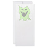 Pale Green and Grey Ghoul Ghost. Halloween. Custom rack cards