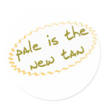 Pale is the new tan sticker