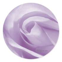 Pale Lavender Wedding Invitation Seal Round Sticker