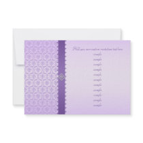 Pale Lilac Metallic Damask with Lace Edged Ribbon