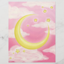 Pale Moon on Pink Flyers