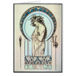 Pale Mucha Card