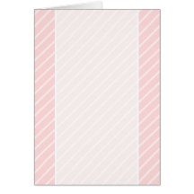 Pale Peach Pink Diagonal Stripes. Greeting Card