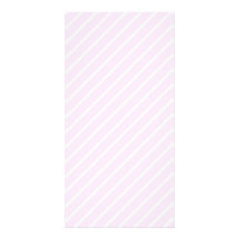 Pale pink Diagonal Stripes. Customized Photo Card