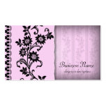 Pale Pink Fancy Flowering Business Cards