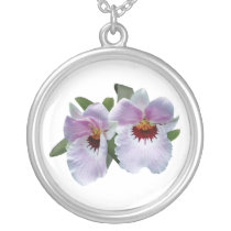 Pale Pink Orchids Necklace