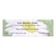 Pale Pink Painted Daisy Business Card Templates