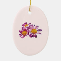 Pale Pink Peonies Ornaments