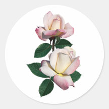 Pale Pink Rosebuds Variety Pristine Sticker