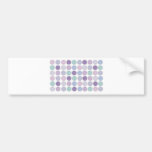 Pale Purple circles design! Bumper Sticker