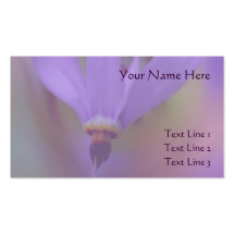 Pale Purple Flower Business Card
