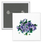 Pale Purple Pansies Pinback Button