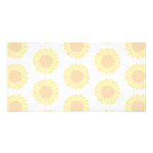Pale Sunflower Background Pattern. Photo Card