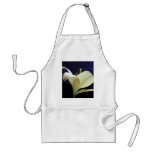 Pale Yellow Lily Flower Floral Print aprons