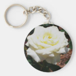 Pale Yellow Rose Keychain