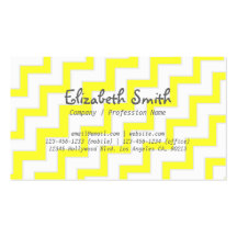 Pale Yellow Sidestep Business Card