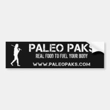 Paleo Paks Bumper Sticker