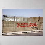 Palestine Apartheid Wall Graffiti Print