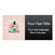 Palestine Flag Map 2.0 Customised Photo Card