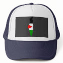 Palestine flag map hats