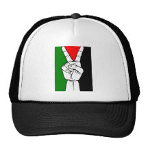 PALESTINE FLAG PEACE SIGN HATS