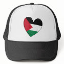 Palestine Heart Flag hats
