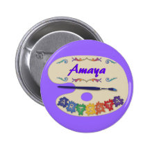 Paleta de Artista Pinback Buttons