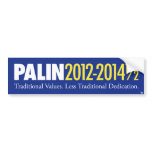 Palin 2012-2014 1/2 bumper stickers