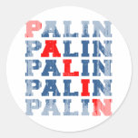 Palin 2012 - 3c Faded.png Round Sticker