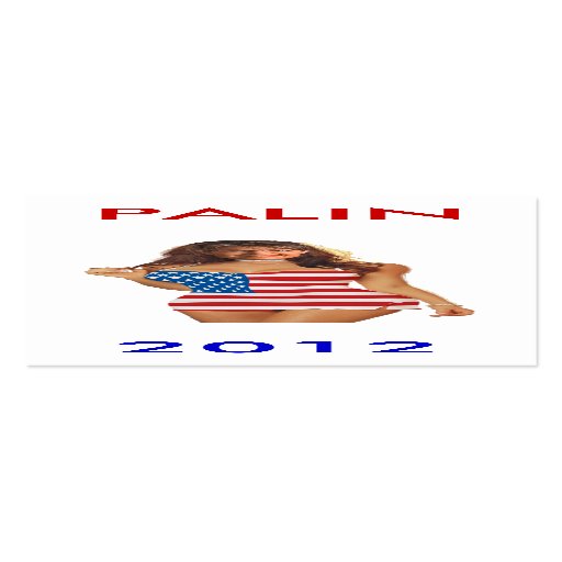 Palin 2012 Bookmark Business Card Template