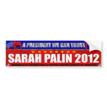Palin 2012 bumper sticker bumper stickers