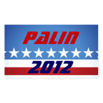 Palin 2012  Hand Out Cards Business Card