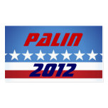 Palin 2012  Hand Out Cards business cards