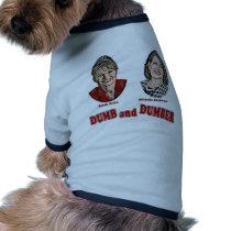Palin and Bachmann Dumb and Dumber Dog Tshirt