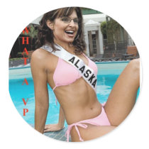palin bikini alaska band copy sticker