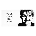 PALIN BUST NEW PHOTO GREETING CARD