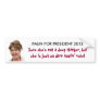 Palin for President Bumper Sticker