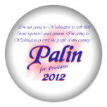 Palin for Prez 2012 Fade to Black Round Sticker