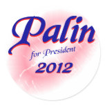 Palin for Prez 2012 Round Stickers